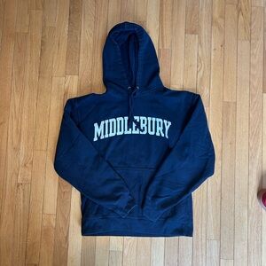 Gear For Sports Navy Hoodie with White Print Middlebury